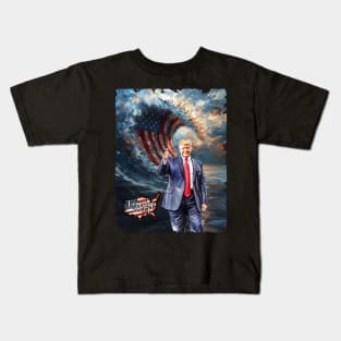 American Wave Trump 2024 Kids T-Shirt